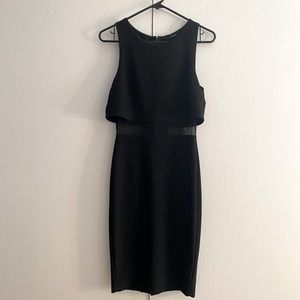 Black midi dress